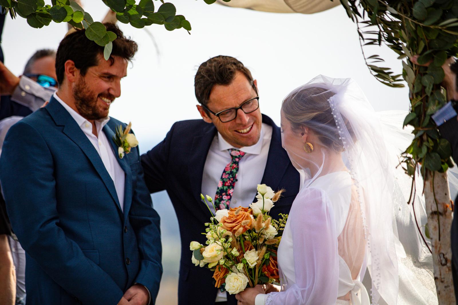 A hillside chuppah just outside Los Angeles.